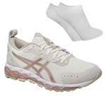 Kit Tênis Asics Gel-Quantum 360 + Meia - Feminino BEGE