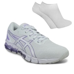 Kit Tênis Asics Gel-Quantum 180 + Par de Meias - Feminino BRANCO