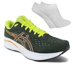 Kit Tênis Asics Gel-Excite 10 Masculino + Par de Meia VERDE