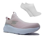 Kit Tênis Skechers Go Run Elevate - Feminino + Par De Meia ROSA