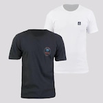 Kit Camisetas Hang Loose Label - 2 Unidades - Masculina CINZA