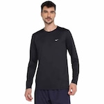 Camiseta Mizuno Manga Longa Nirvana New - Masculina PRETO/BRANCO