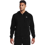 Jaqueta com Capuz Under Armour Rival Fleece Fz - Masculina PRETO/BRANCO