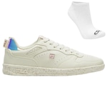 Kit Tênis Fila Revenge + Meia - Feminino BRANCO/ROSA