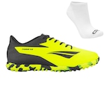 Kit Chuteira Society Penalty Furia Y-3 e Meia - Adulto Amarelo/Preto