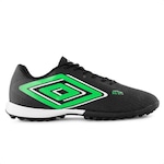 Chuteira Society Umbro Astro - Adulto PRETO/VERDE