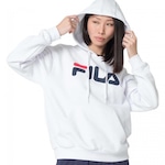 Blusão de Moletom Canguru Fila Comfort Letter II - Feminino BRANCO