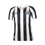 Camiseta do Santos I 24 Torcedor Umbro - Masculina PRETO/BRANCO