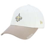 Boné Aba Curva New Era 940 New Orleans Saints All Classic - Snapback - Adulto Off White