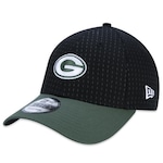 Boné Aba Curva New Era 940 Green Bay Packers Core - Snapback - Adulto PRETO