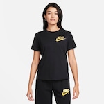 Camiseta Nike Sportswear Club - Feminina PRETO