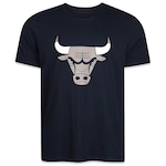 Camiseta New Era Chicago Bulls Nba Regular Core - Masculina PRETO