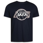 Camiseta New Era Los Angeles Lakers Nba Regular Core - Masculina PRETO