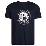 Camiseta New Era Brooklyn Nets Nba Regular Core - Masculina PRETO