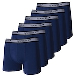 Kit de Cuecas Boxer Cotton Speedo com 6 Unidades - Adulto AZUL