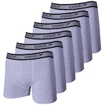 Kit de Cuecas Boxer Cotton Speedo com 6 Unidades - Adulto CINZA