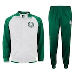 Agasalho Conjunto Masculino Jaqueta Calça Palmeiras Trilobal BRANCO/VERDE