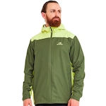 Jaqueta Corta Vento com Capuz Galapagos Impermeável Thunder - Masculina VERDE/AMARELO