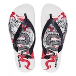 Chinelo Kenner Dku -01 Summer Dragon - Masculino PRETO/BRANCO