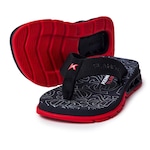 Chinelo Kenner Flamengo Rakka Kids - Infantil PRETO/VERMELHO