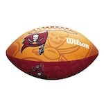 Bola de Futebol Americano Wilson Nfl Tampa Bay Buccaneers Team Logo Jr LARANJA/VERMELHO