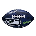 Bola de Futebol Americano Wilson Nfl Seatle Seahawks Team Logo Jr AZUL ESC/BRANCO