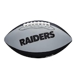 Bola de Futebol Americano Wilson Nfl Las Vegas Raiders Team Logo Jr PRETO/CINZA