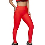 Calça Legging Run More Blocking com Bolso - Feminina VERMELHO