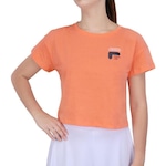 Camiseta Fila Tennis Graphic 3 - Feminina Laranja Cla/Azul