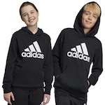 Blusão de Moletom com Capuz adidas Big Logo Essentials - Infantil PRETO/BRANCO