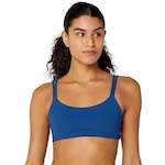 Top Fitness Alto Giro Alças Duplas - Feminino AZUL