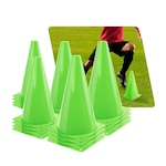 Kit 20 Unidades Cones Agilidade 23Cm Pista e Campo VERDE