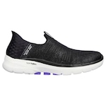 Tênis Skechers Feminino Go Walk 6 PRETO/ROXO