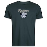 Camiseta New Era Regular Las Vegas Raiders Logo History - Masculina VERDE