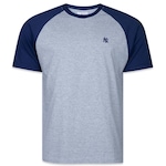 Camiseta New Era Raglan New York Yankees Hiphop - Masculina CINZA