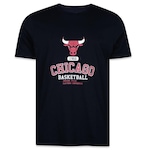 Camiseta New Era Regular Chicago Bulls Hiphop - Masculina PRETO