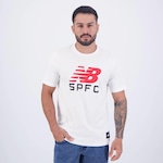 Camiseta New Balance + São Paulo - Masculina BRANCO