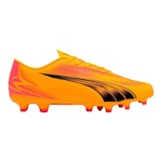 Chuteira de Campo Puma Ultra Play Fg/Ag - Adulto LARANJA/ROSA