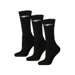 Meia Cano Alto Penalty Kit com 3 Pares Unissex PRETO