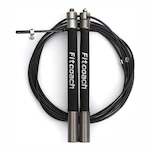 Corda Speed Rope Fitcoach com Rolamento Crosstraining PRETO