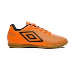 Chuteira Futsal Techno Jr Umbro - Infantil LARANJA