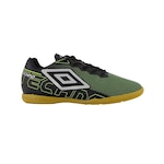 Chuteira Futsal Techno Jr Umbro - Infantil PRETO/VERDE