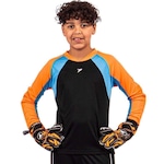 Camisa de Goleiro Poker Cosmica - Infantil PRETO/LARANJA