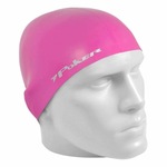 Touca Natação Poker 100% Silicone Power - Infantil ROSA/CINZA