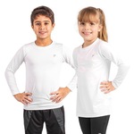 Camiseta Térmica Poker Manga Longa Skin III - Infantil BRANCO/CINZA