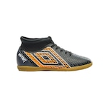 Chuteira de Futsal Umbro Mutant - Infantil PRETO/LARANJA