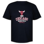 Camiseta New Era Plus Size Regular Chicago Bulls - Masculina PRETO