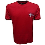 Camiseta Dinamarca 1970 Liga Retro - Masculina VERMELHO