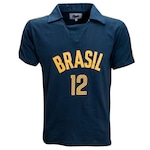 Camisa do Brasil Vôlei 1984 Liga Retrô - Masculina AZUL ESCURO