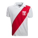 Camisa Peru 1970 Liga Retro - Masculina BRANCO